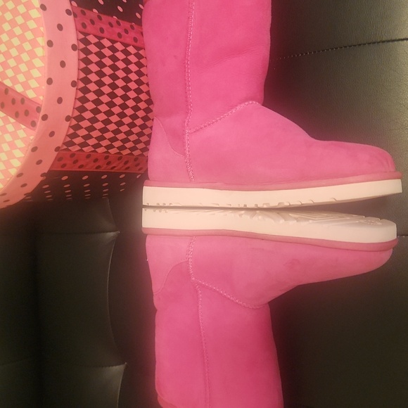 UGG Pink Shearling Boots - Picture 5 of 9